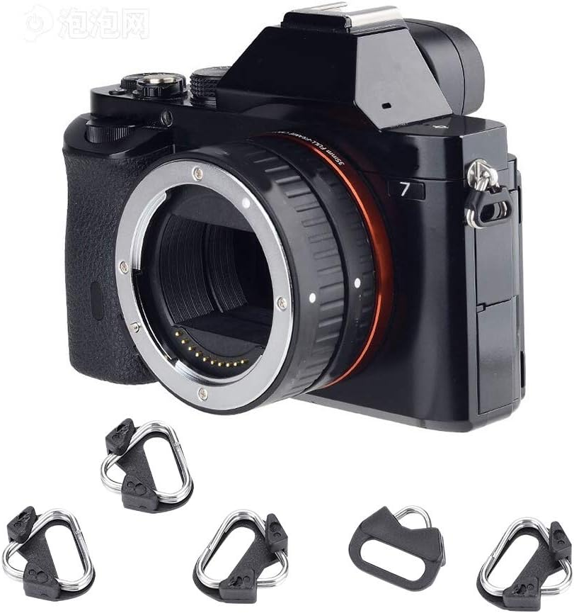 5Pcs Remplacment Alloy Strap Hook, Camera Strap Triangle Split Ring Hook for Camera Shoulder Strap image number 3