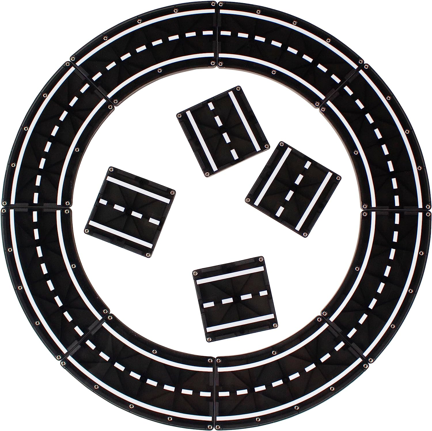 Magna-Tiles Xtra Roads Magnetic Construction 12-Piece Set image number 5