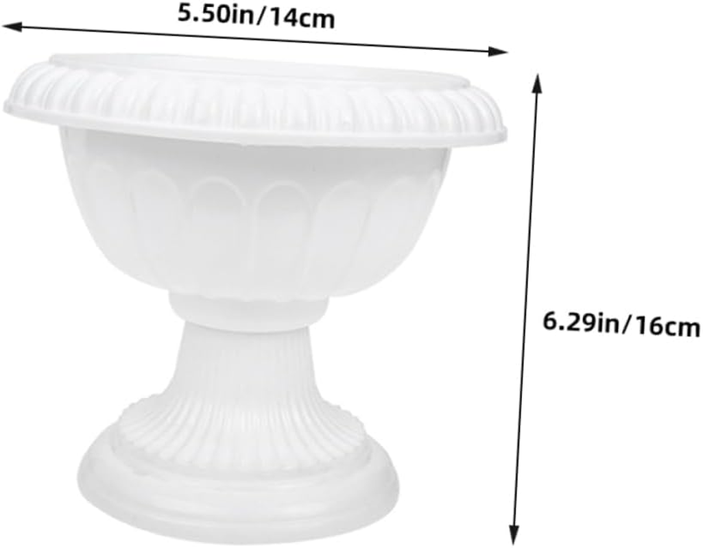 Outanaya 8Pcs European Style Decorative Flower Pots for Gardening Mini Roman for for Home Office and Outdoor Decoration