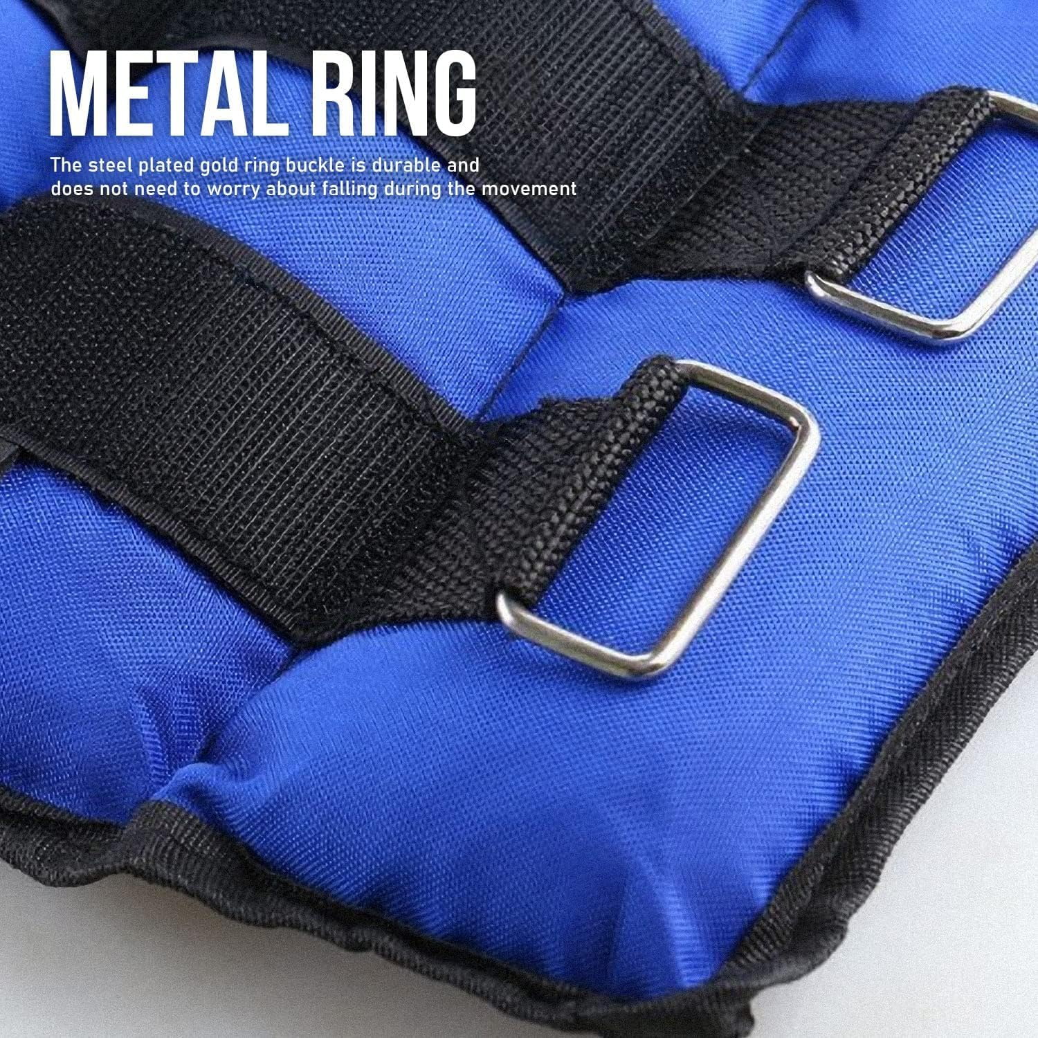 LMS Data Ankle Weights Adjustable Leg and Wrist Strap Best for Running, Training, Fitness, Yoga and Gym Straps for Men and Women, 2 KG X 2 Pcs