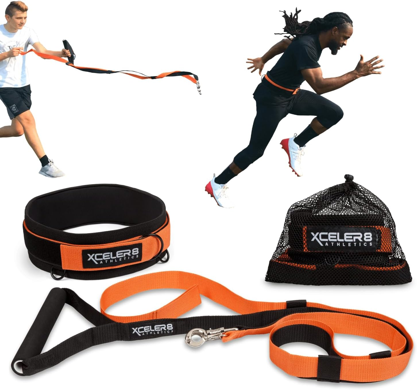 X-PLOSIVE Speed Training Kit/Overload Running Resistance & Release/Harness & Resistance Band, Speed and Agility Equipment for Sprint and Football, Basketball, Soccer/Youth and Adult Ready image number 4