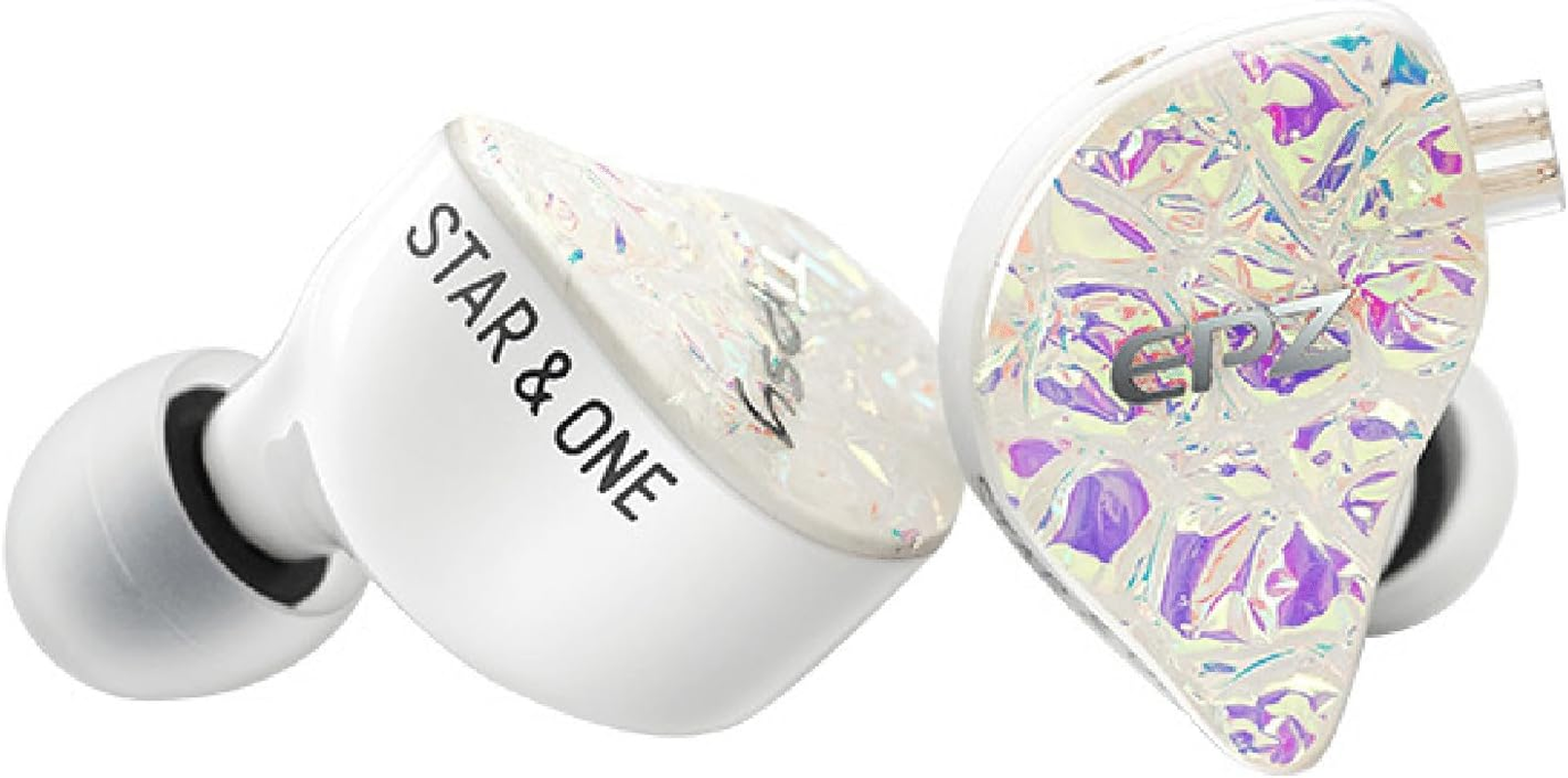 Hifi Kingdom Epz Tipsy Star One 10MM LCP+PU Dynamic Driver High-End In-Ear Monitor, 3D Printing Medical Resin, 64&Omega; Impedance, 0.78-Double Needle PIN, Oxygen-Free Copper Silver Plated Cable, Handmade image number 4