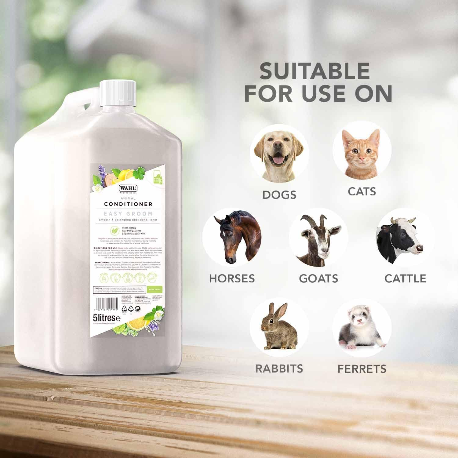 Wahl Dog Shampoo Easy Groom Showman Conditioner for Pets 5 Litre Concentrate/75 Litre Diluted image number 6