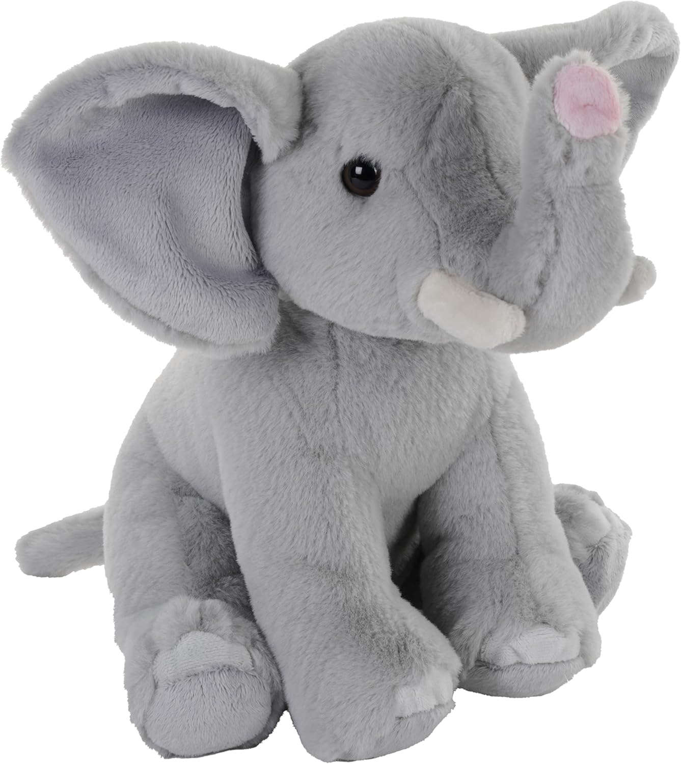 Wild Republic Earthkins Mini African Elephant, Stuffed Animal, 8 Inch, Plush Toy, Eco-Friendly