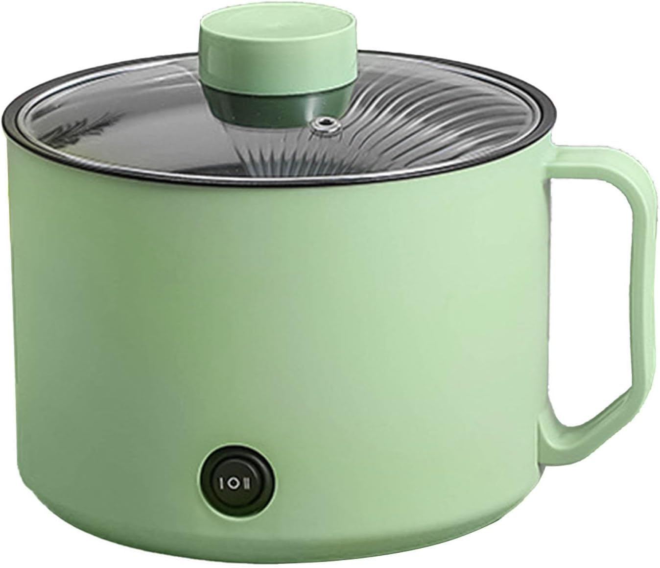 Small Electric Hot Pot, Maifanshi Technology anti Dry Burning anti Stick Coating Portable Mini Electric Cooking Pot Multifunctional for Student Dormitories (Mint Green)