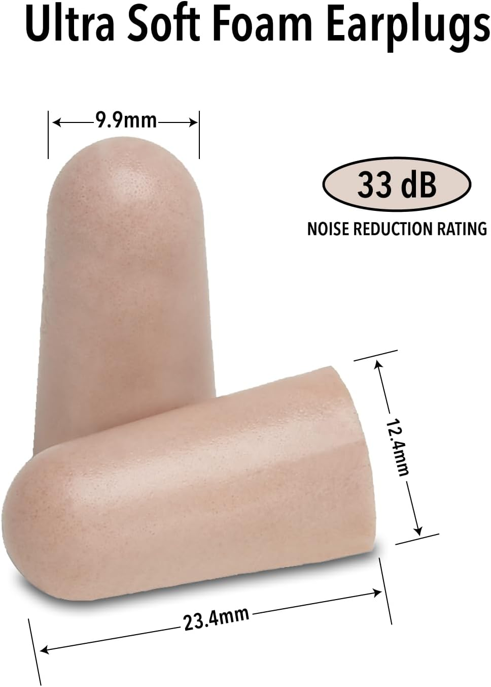 Mack'S Ultra Soft Foam Earplugs, 100 Pair Bag - 33Db Highest NRR, Comfortable Ear Plugs for Sleeping, Snoring, Travel, Concerts, Studying and Loud Noise image number 5