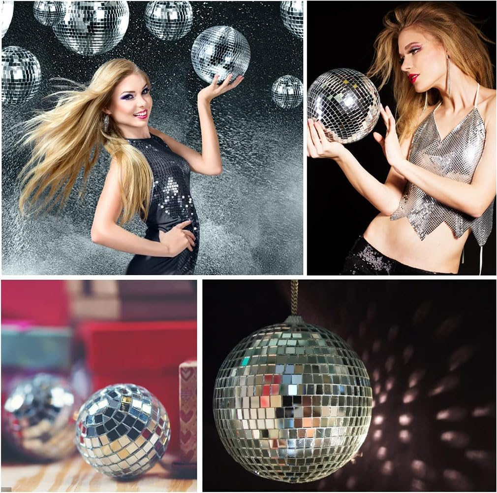 5400Pcs Self-Adhesive Mirror Tiles, Mini Square Mirrors Mosaic Tiles Sticker for Disco Ball, Art,Craft, Home Decoration (5X5Mm)