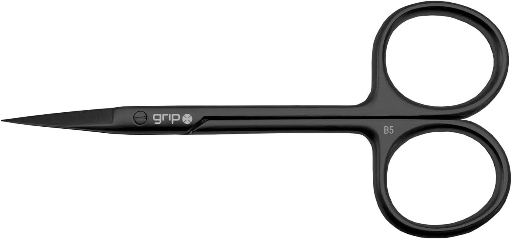 Grip Precision Scissor Matte Black - Professional Stainless Steel Beauty Scissors with Sharp Blades - Sleek and Durable Design for Accurate Trimming and Grooming