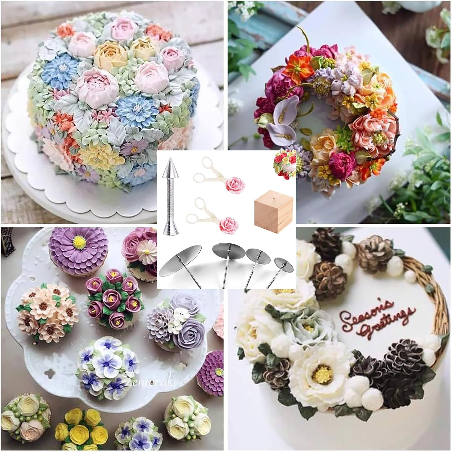 Tomuvpzn Flower Nail Set image number 3