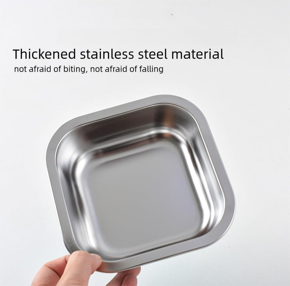 Stainless Steel Dog Bowl, Dog Bowl with Non-Slip Rubber Base, Water Bowl, Small Dog Bowl, Metal Dog Bowls, Pet Bowls for Cats, Dogs, Pink image number 4