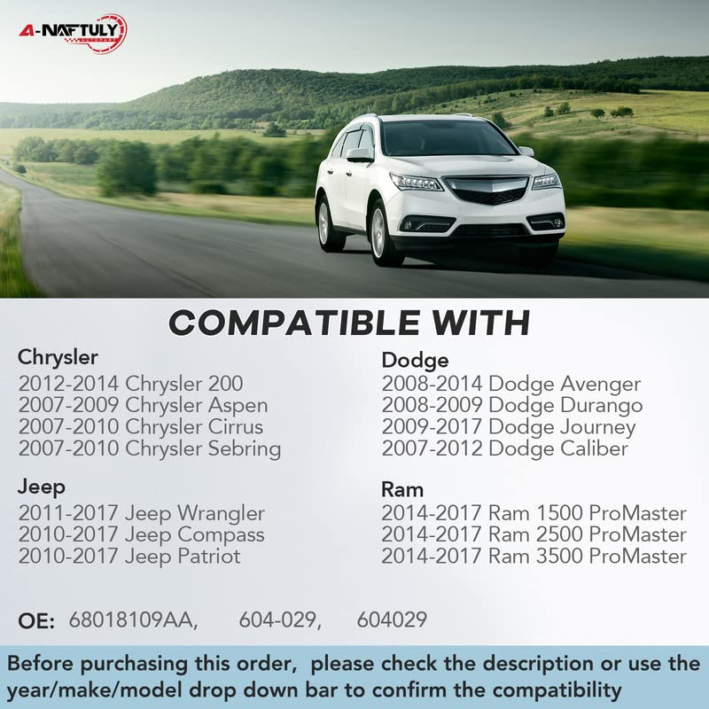 A-NAFTULY HVAC Blend Door Actuator Replacement for Chrysler 200 2012-2014/Sebring, Dodge Avenger/Journey/Caliber, Jeep Wrangler/Patriot/Compass Ram-Heater Air Door Actuator Motor, 604-029, 68018109AA image number 5