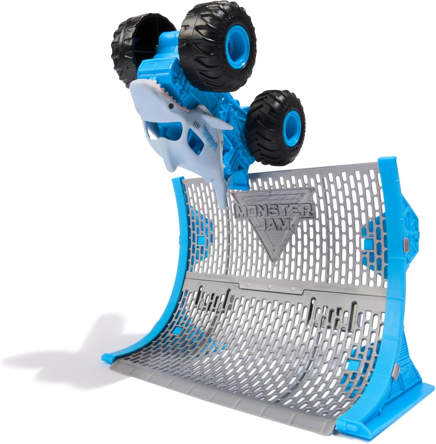 Monster Jam, Official Megalodon Remote Control Monster Truck with Ramp, Small 1:64 Scale RC Cars Kids Toys for Boys and Girls Ages 4 and Up image number 4