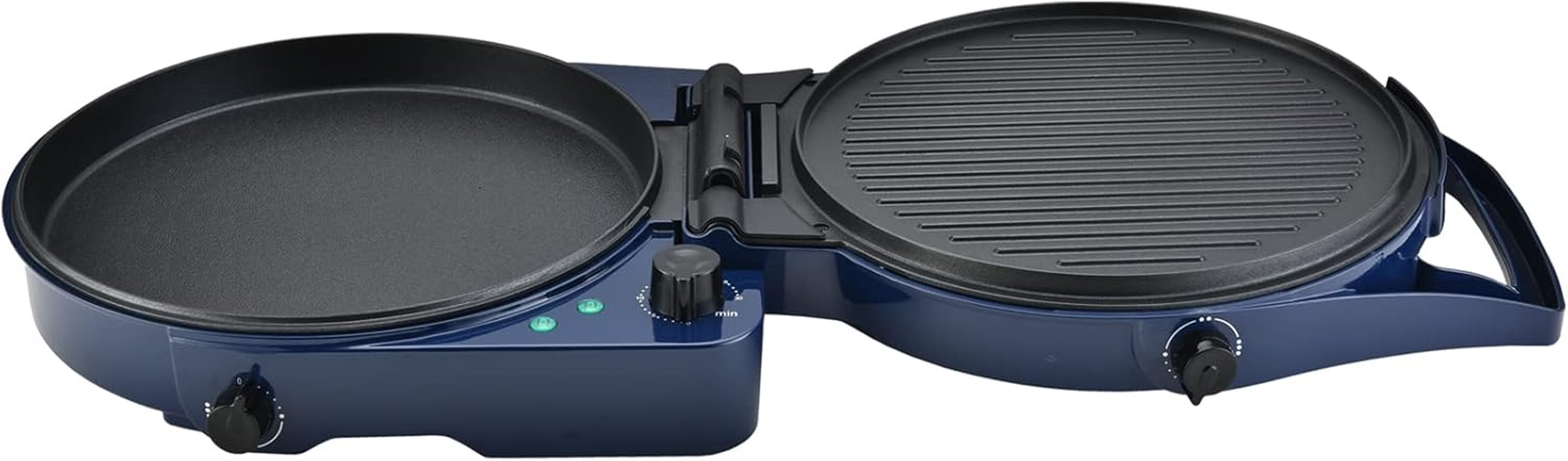 TODO 1800W Electric Pizza Maker Pizza Oven Dual Temperature Control Flat Grill - Blue image number 4