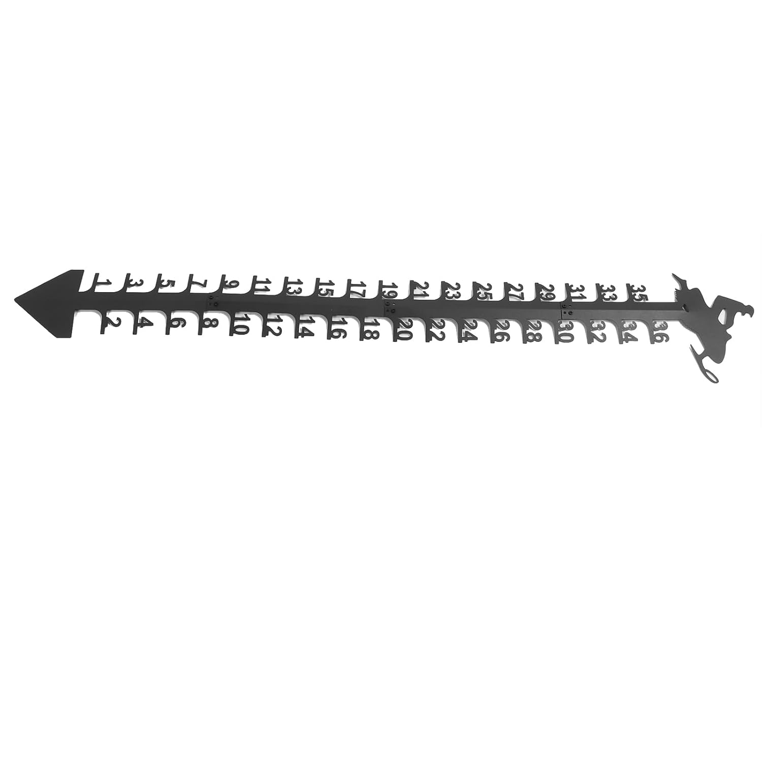 Tbest Weather Station and Accessories,36 Inch Snow Outdoor Large Iron Snowfall Measuring Stick Outdoor Snow Depth Measure Rod for Garden Yard Christmas Decorations image number 6