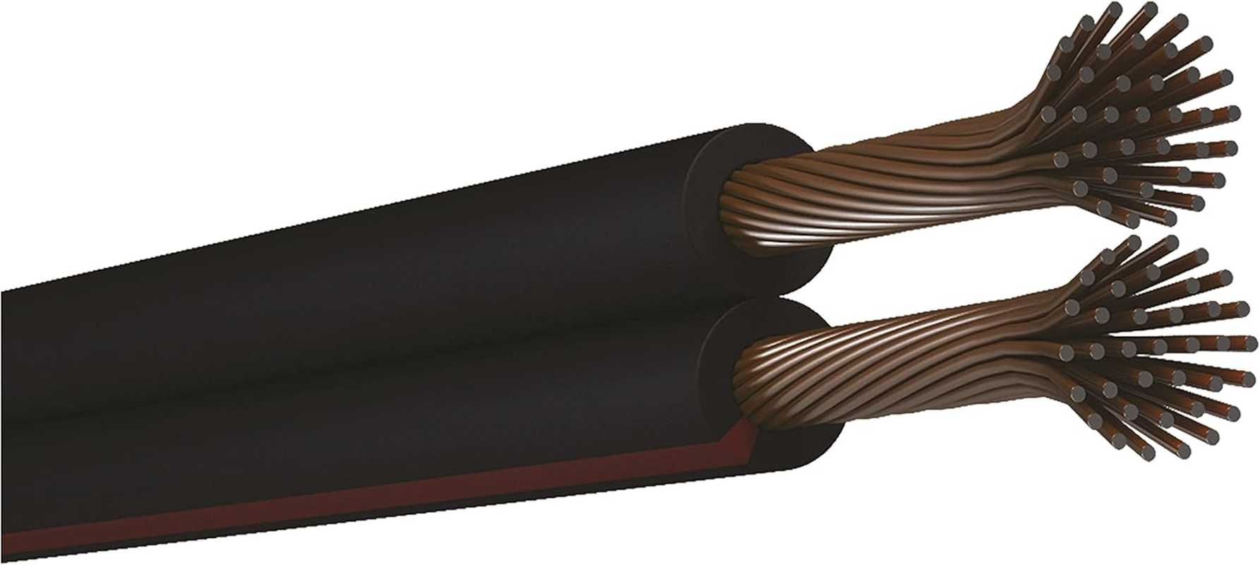 EMOS Copper Cable 2 X 0.5 Mm&sup2;, 100 M CCA Two Wire Cable for Low Voltage, Black with Polarity Marking image number 3