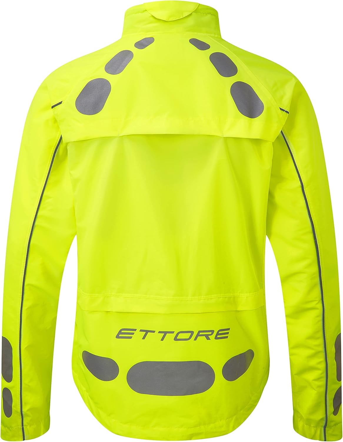 Ettore Mens Cycling Jacket Waterproof Breathable High Visibility Yellow - Night Eagle II image number 3