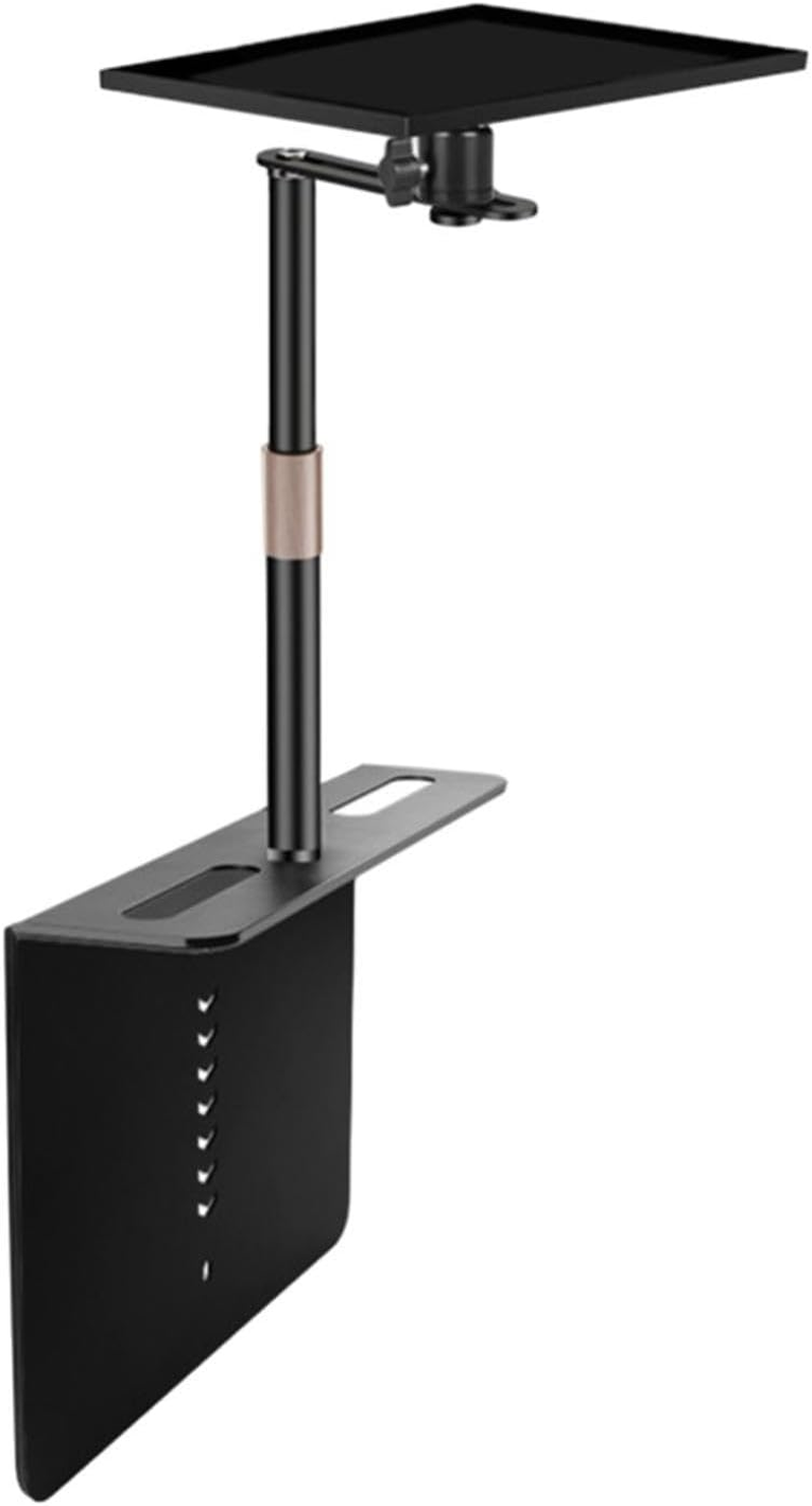 ZGUZMCMK Projector Stand Bed Sofa Projector Stand Easy Installation Black Projector Bracket Holder Adjustable Height for Stage Home, Small Tripod Head