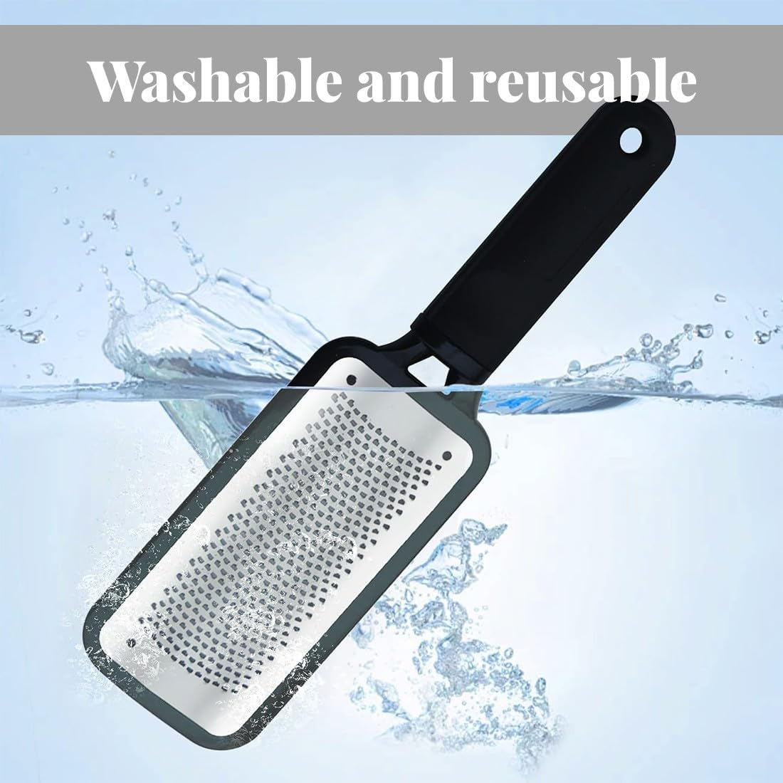 JYNXOR 1 X Callus Remover Stainless Steel Double-Sided (Coarse, Fine) for Foot Care, Callus Rasp, Manual Pedicure Callus File for Callus Removal, Soft, Quick, Easy to Clean image number 3