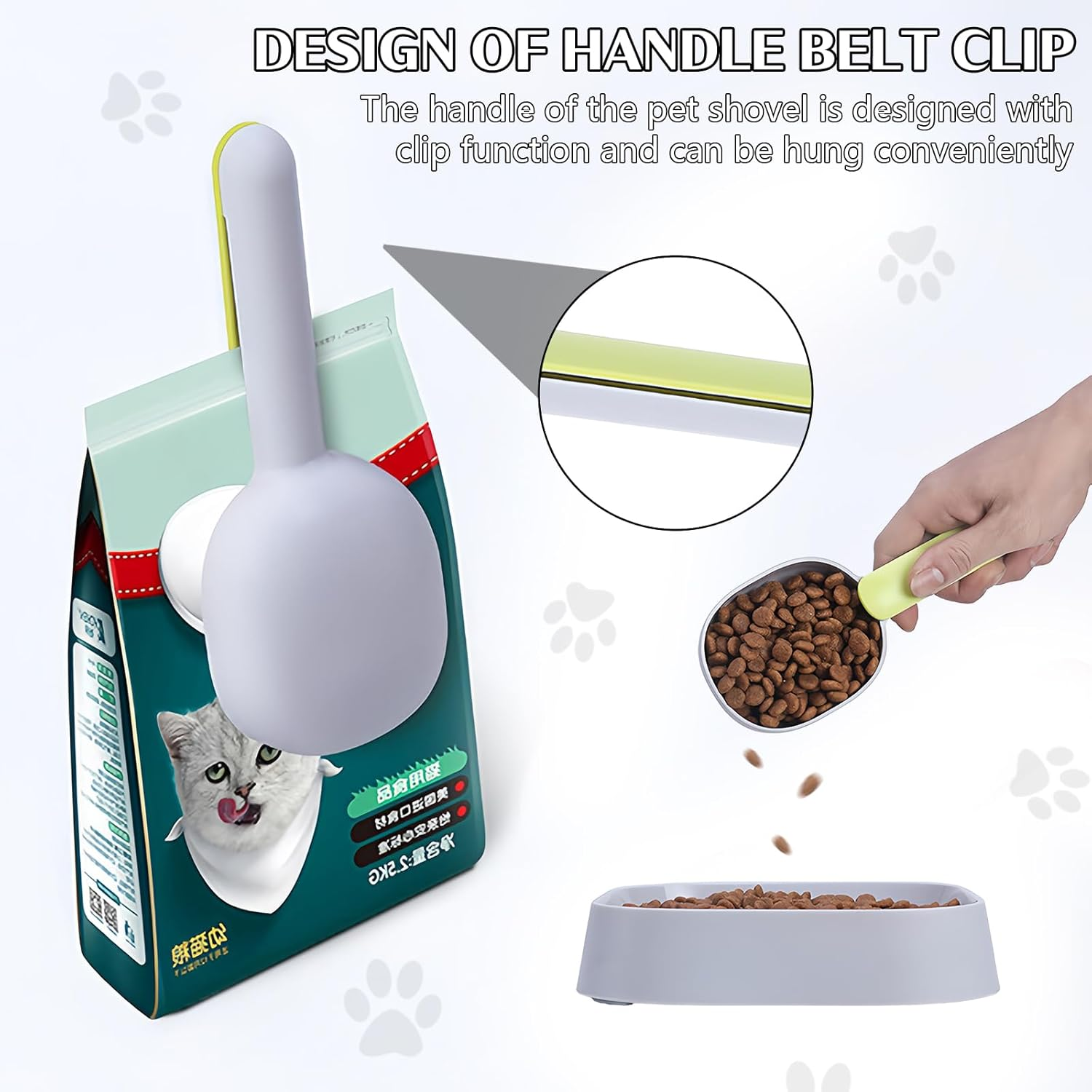 Emperoch 2 Pieces Pet Food Scoop, Plastic Scoop for Dogs and Cats, Cat Litter Scoop Dog Food Scoop, Washing Powder Scoop, Scoops for Dry Food, Ice, Coffee Beans image number 1