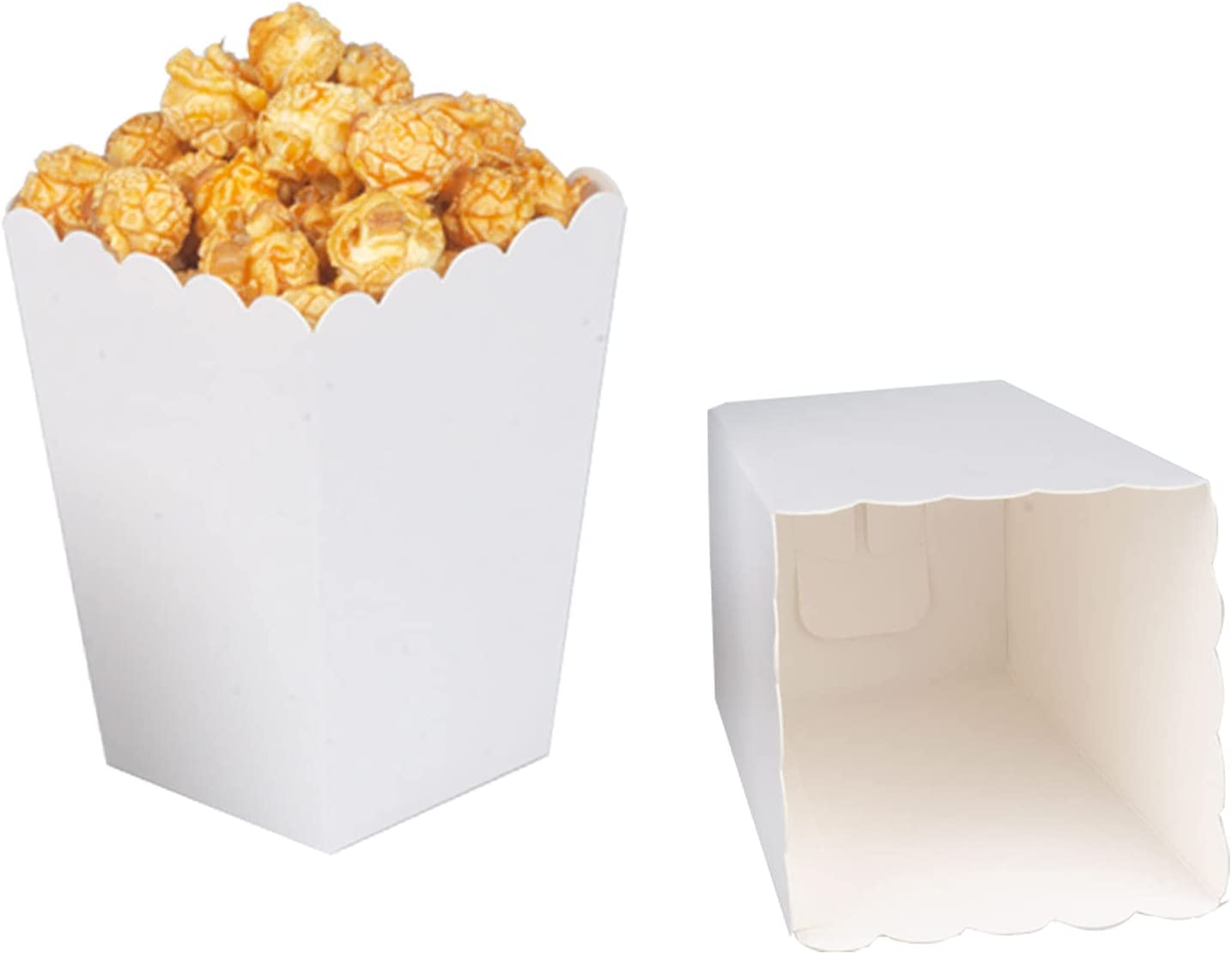 Black Popcorn Boxes Cardboard Popcorn Favor Containers,Pack of 24