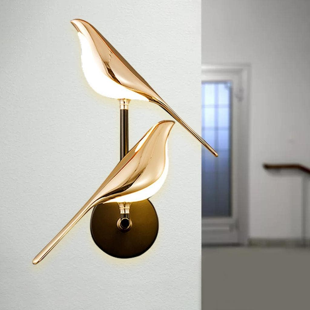 Nordic Bird Wall Lamp Wall Sconce Wall Mount Wall Lighting Led Lighting Fixture for Home Restaurant Cafe Indoor Decorations - 28X12X38Cm image number 6