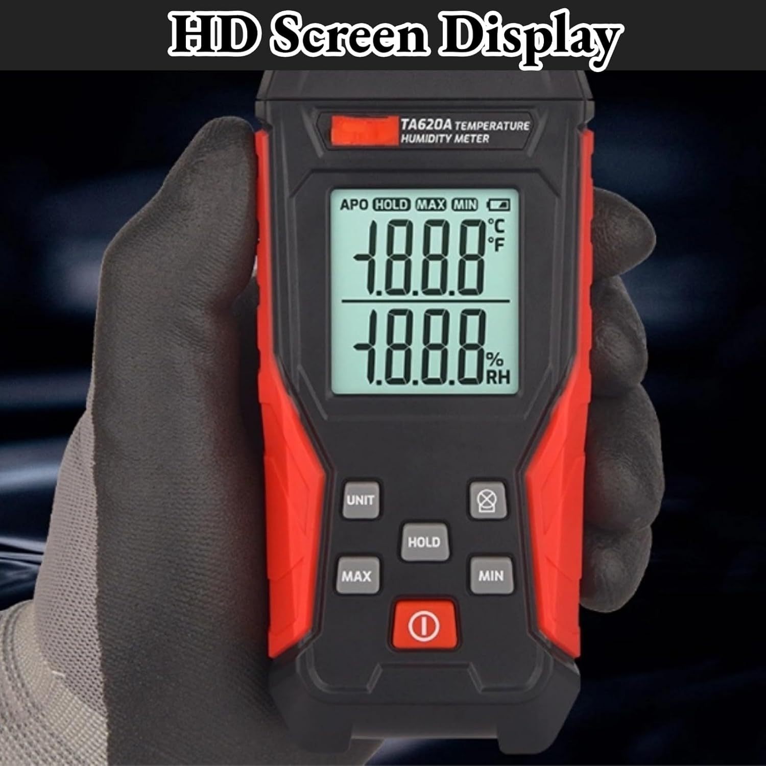 TP260A Temperature Humidity Meter, High Accurate Reading Digital Hygrometer with Ambient, Relative Humidity, Dew Point, Wet Bulb Thermometer image number 2