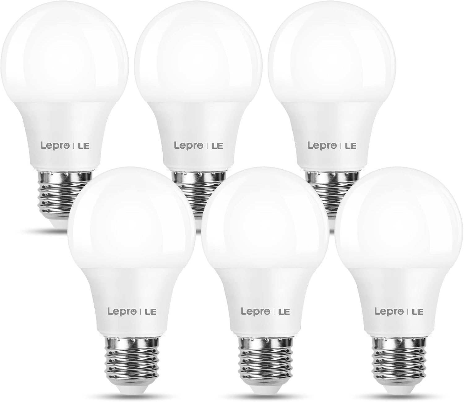 Lepro E27 Screw Bulbs 60W Equivalent, Warm White 2700K E27 LED Bulb, 8.5W 806Lm Edison Screw ES LED Light Bulb, Energy Saving Light Bulbs for Lamp, Non-Dimmable, Pack of 6 image number 6