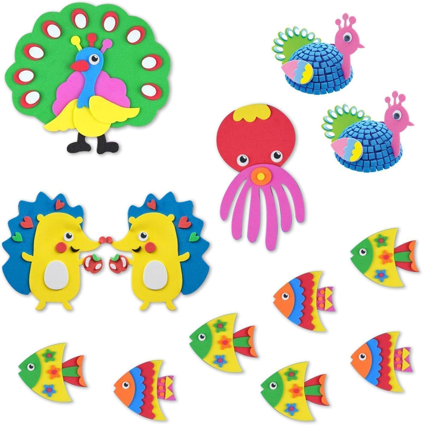 1500Pcs Craft Sticker Wiggle Eyes,Doll Wiggle Eyes Self Sticking Doll Puppet Eyeball DIY Decoration Craft Lifelike Vivid Googly Eyes Replacement