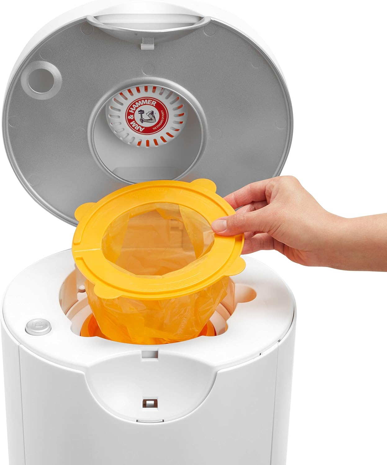 Munchkin Arm and Hammer Diaper Pail Bag Refills 20 Bags, Orange image number 5