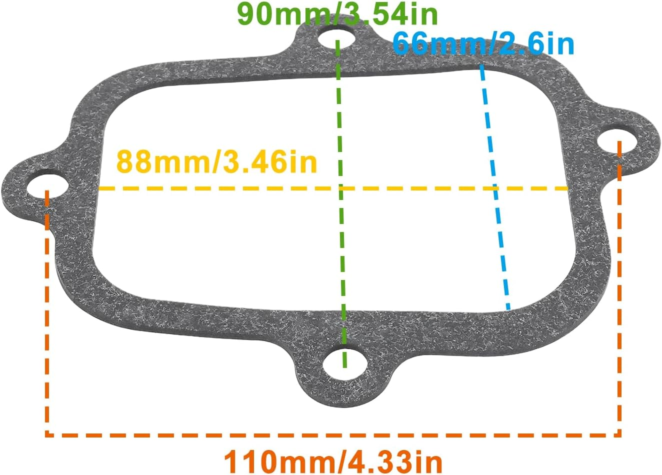 Ecsing 2PCS Rocker Cover Gasket 691890 Compatible with Briggs & Stratton Engine 693790, 694326, 555523 image number 6