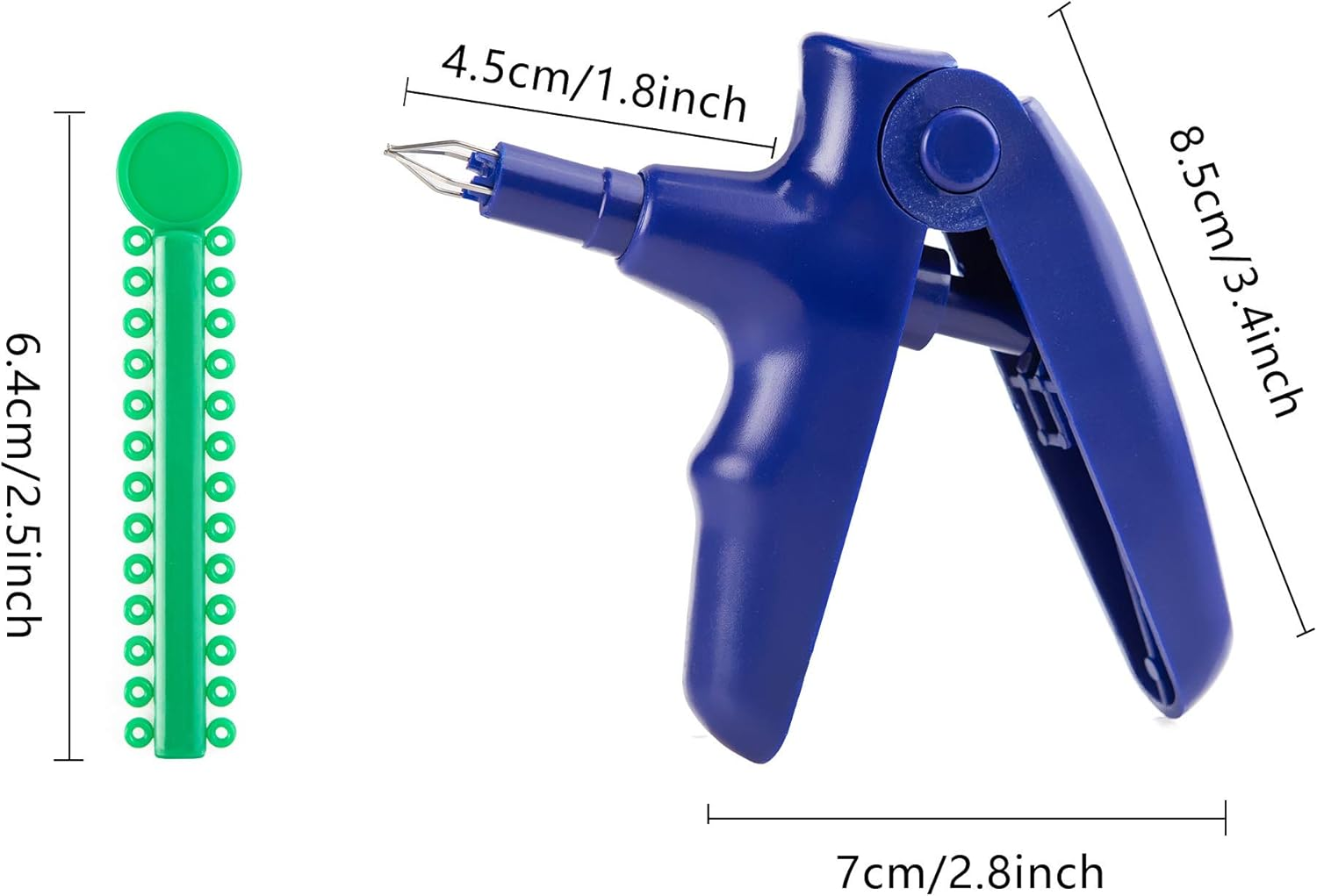 LOVEWEE Dental Orthodontic Ligature Ties and Orthodontic Ligature Gun Tools Teeth Orthodontic Ligature Ring Rubber Bands Multi-Color(1040 Pcs/Bag) image number 2