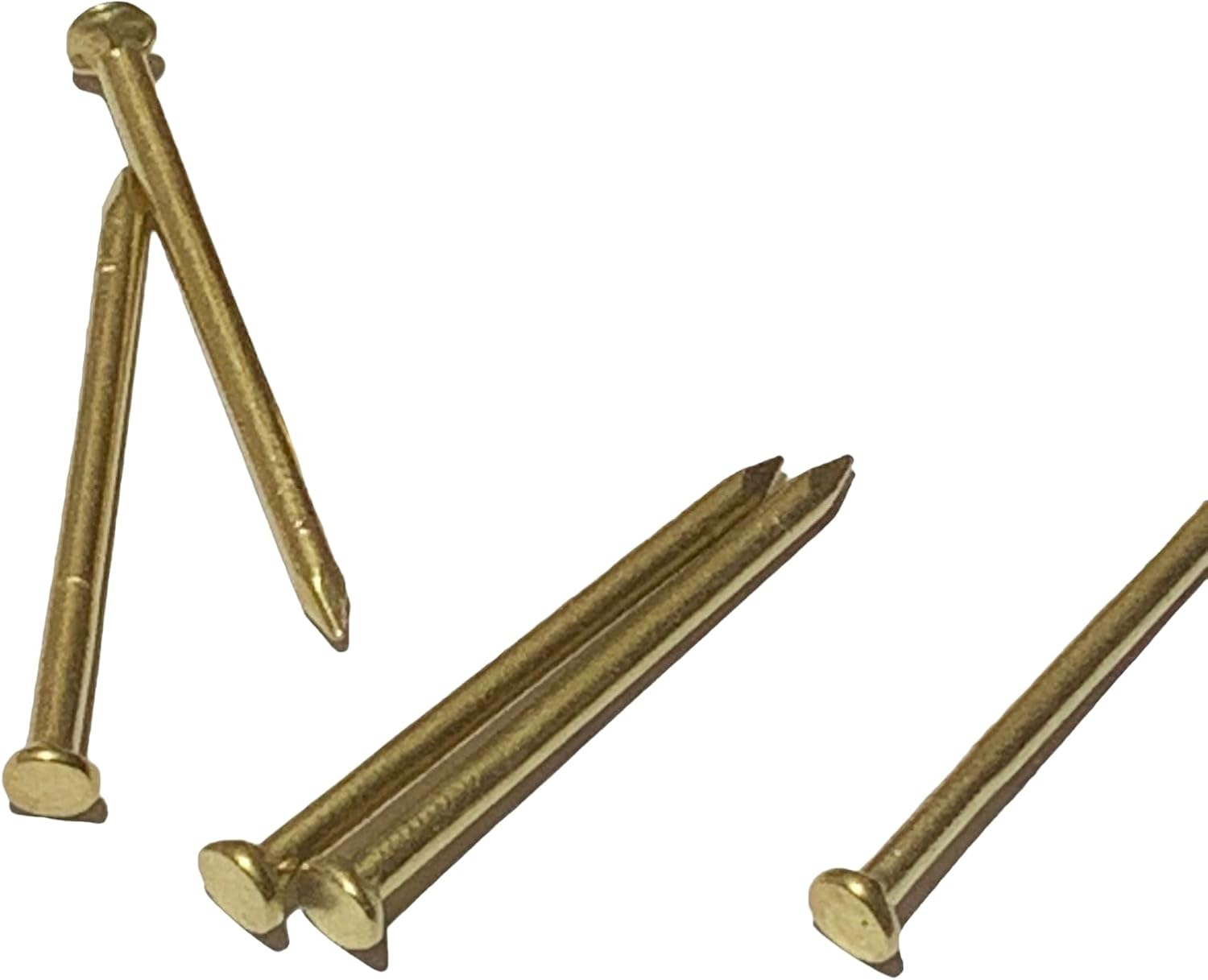 Brass Nails - Pure Brass Fastening Nails. Commonly Used in High-End Places like Villas, Wooden Boards, Temples (50Mm9Pcs) image number 3