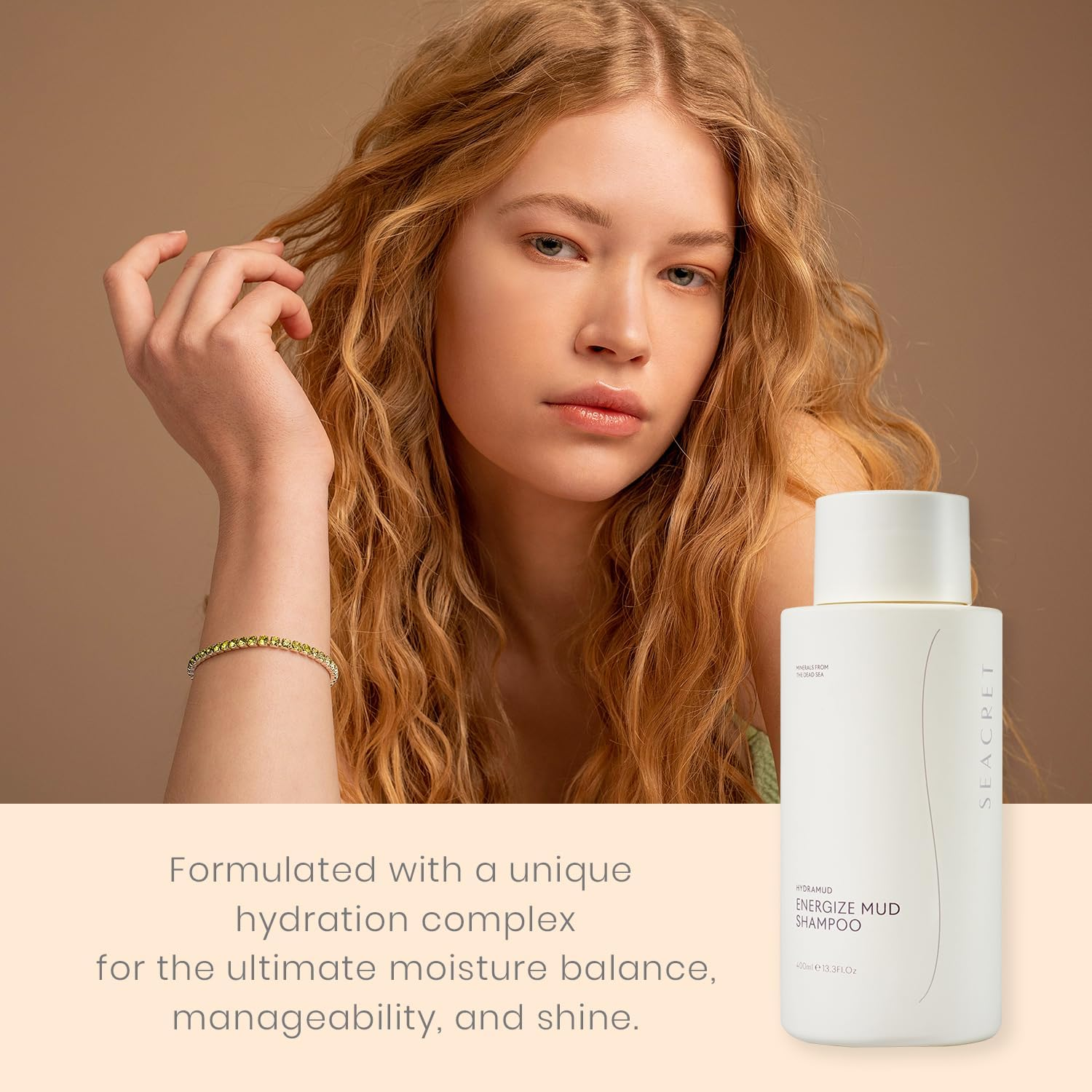 SEACRET Shampoo - Mud Shampoo Enriched with Dead Sea Minerals, SLS Free, 500 Ml image number 2