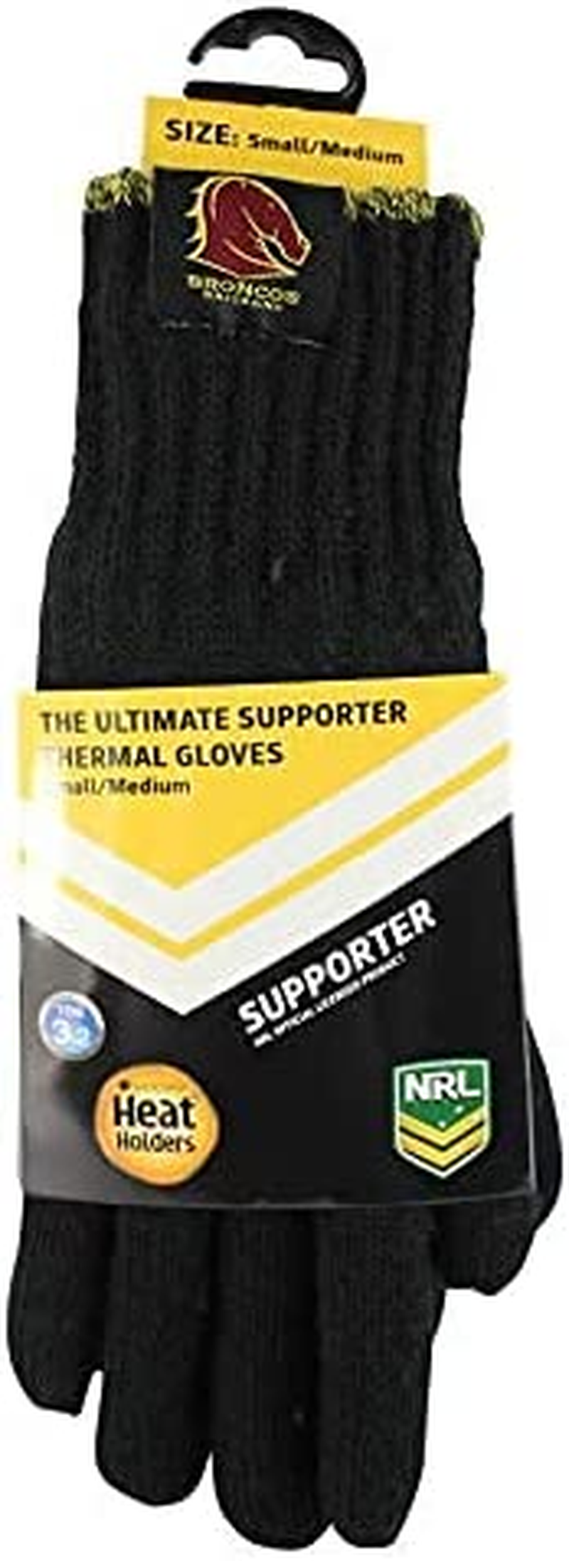 NRL Brisbane Broncos Heavy Duty Reinforced Heel and Toe Work Boot Supporter Socks 4 Pairs | National Rugby League | Men'S Sizes image number 1