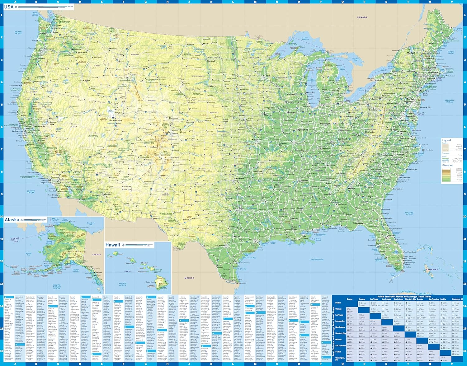 Lonely Planet USA Planning Map