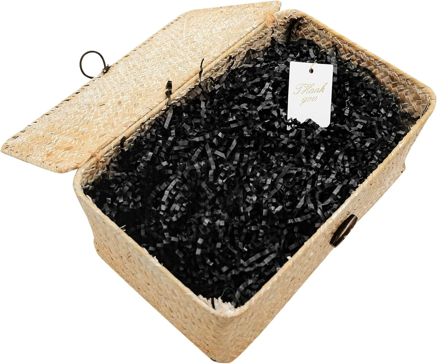 Crinkle Cut Paper Shred Filler (0.5 LB) for Gift Wrapping & Basket Filling - Black image number 6