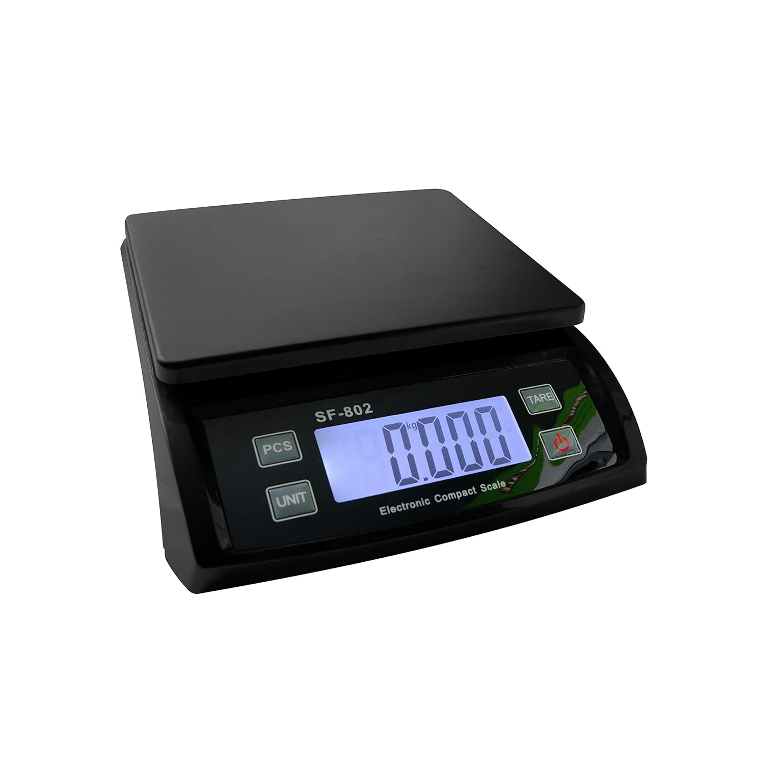 Postal Scale Weigh Easy Use Digital Shipping, 30 Kg / 66 Lbs Capacity, Parcel Scale with Power Adapter and Extendable Cord Black