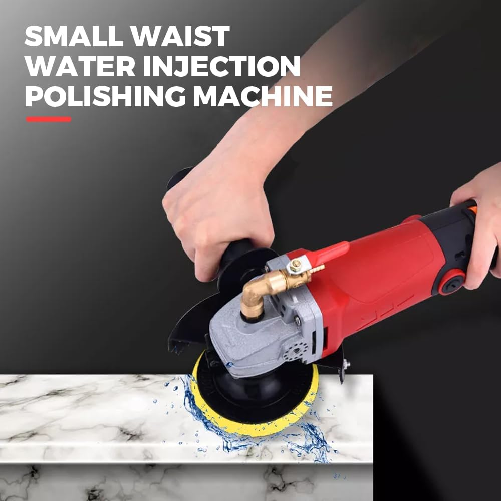 ALSTON 1400W Wet Polisher Concrete Stone Polisher Concrete Stone Wet Polishing Kit, Marble Granite Concrete Polishing, 6 Speed Adjustable, with AU Plug image number 3