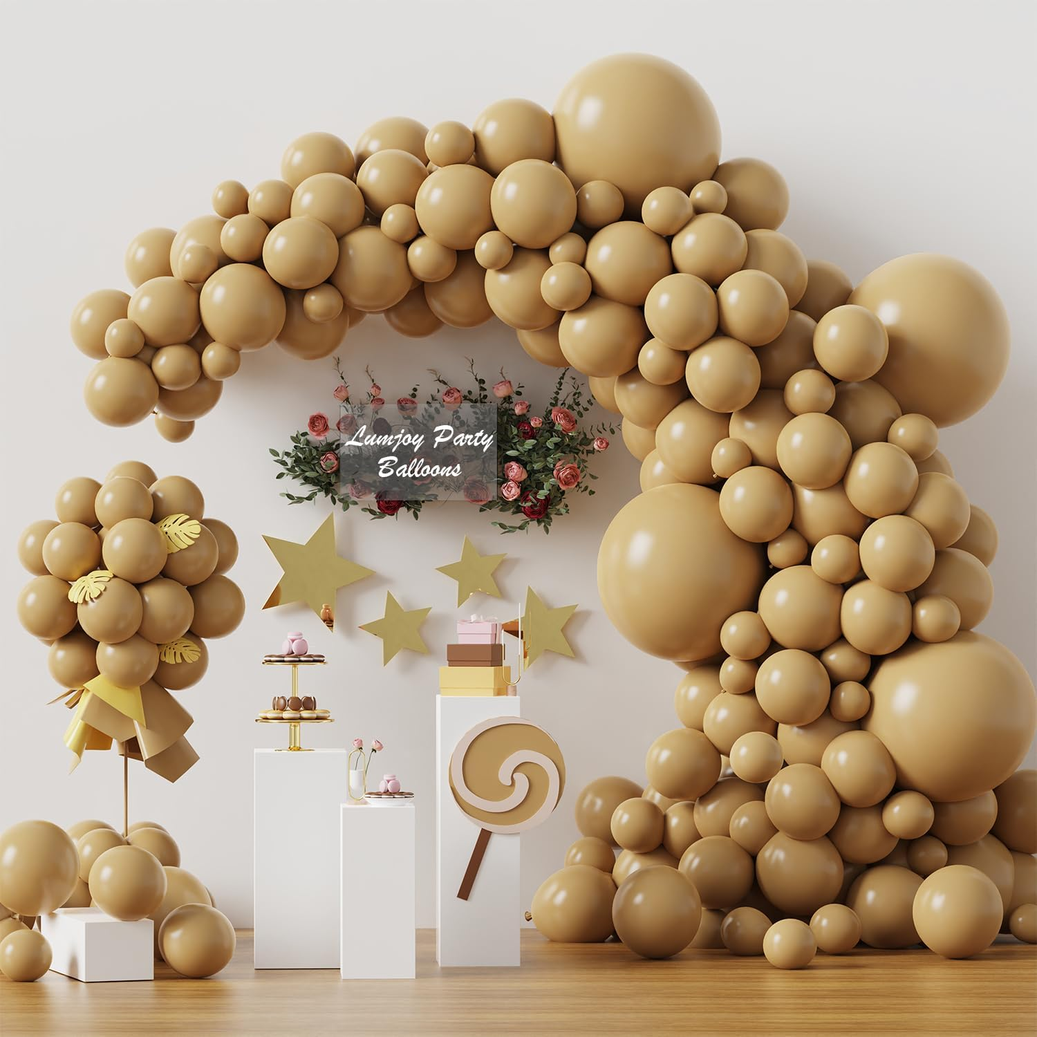 Lumjoy 129Pcs Yellow Balloons Garland Kit Different Sizes 18 12 10 5 Inch Helium Latex Balloon for Valentine'S Day Birthday Wedding Anniversary Baby Shower Arch Party Decoration