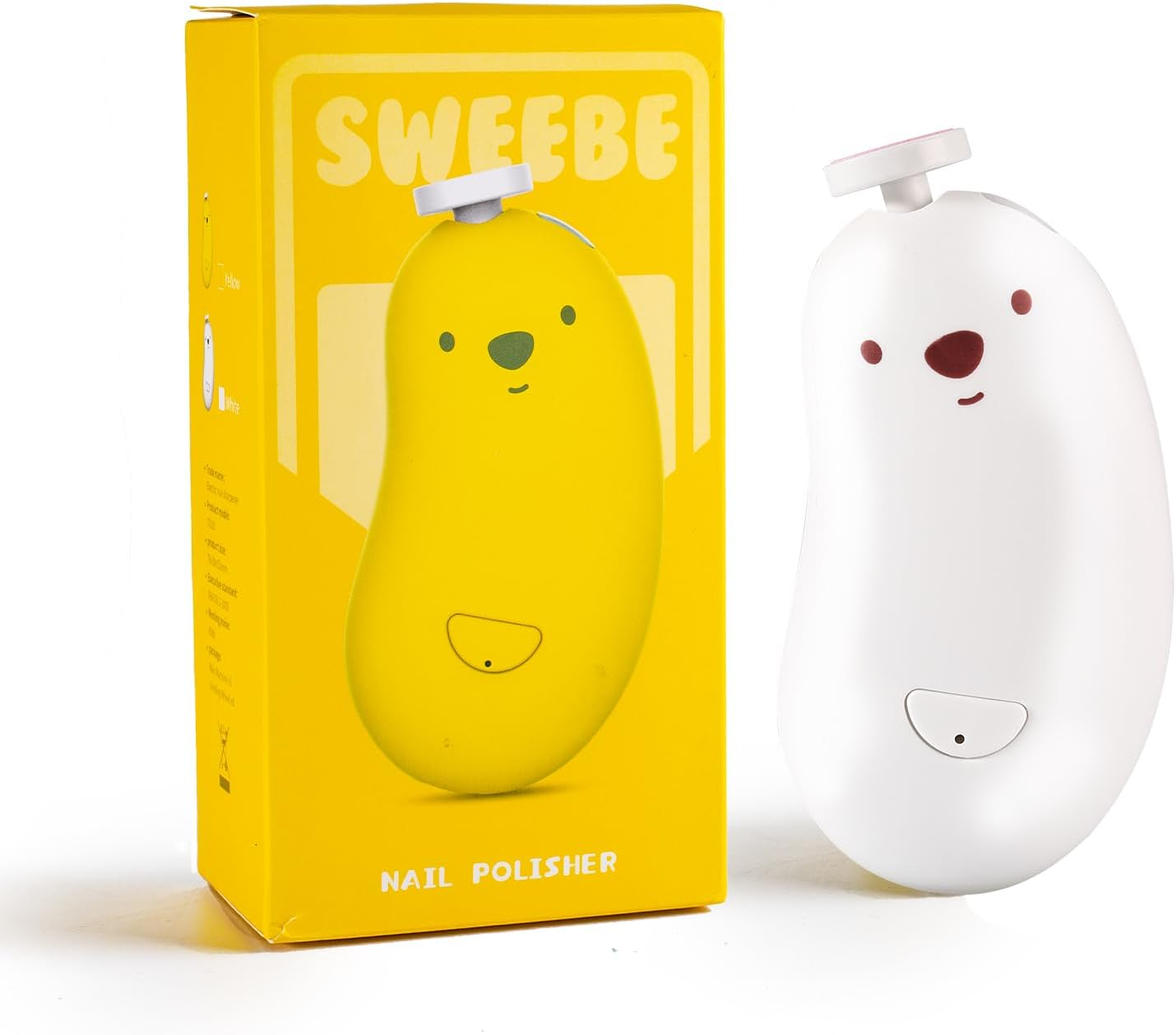 Baby Nail File Electric, Gentle Rechargeable Nail Trimmer, Baby Nail Clippers Grooming Kit Manicure Set for Infant Toddler or Adults, 6 Grinding Head Replacement Pads White image number 6