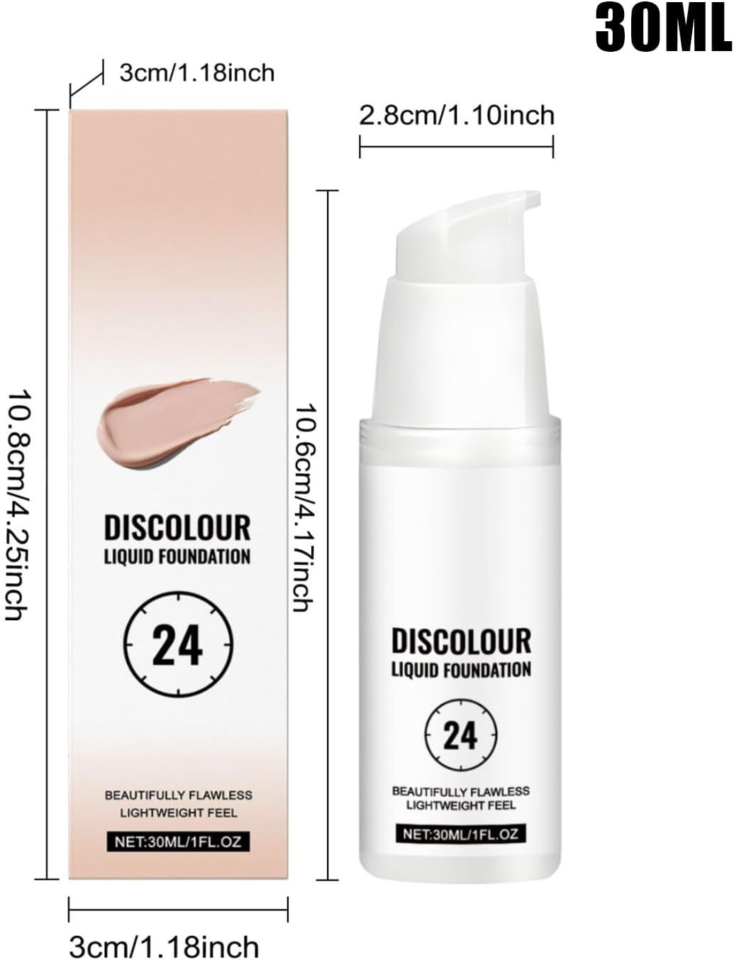 Color Adapting Foundation - Color Changing Mature Skin Foundation - Long-Lasting Moisturizing Concealer for Men Women All Skin Dating Vacation College Wedding Birthday Party image number 5