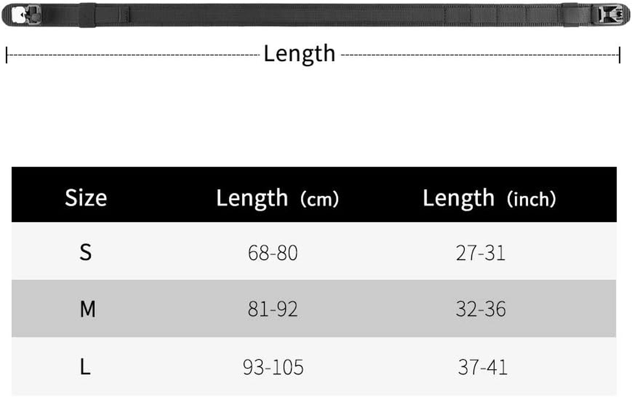 EXCELLENT ELITE SPANKER Tactical Webbing Belt for Men Modular Heavy Duty Belt Adjustable Nylon Loop Belt with Magnetic Quick-Release Metal Buckle image number 5