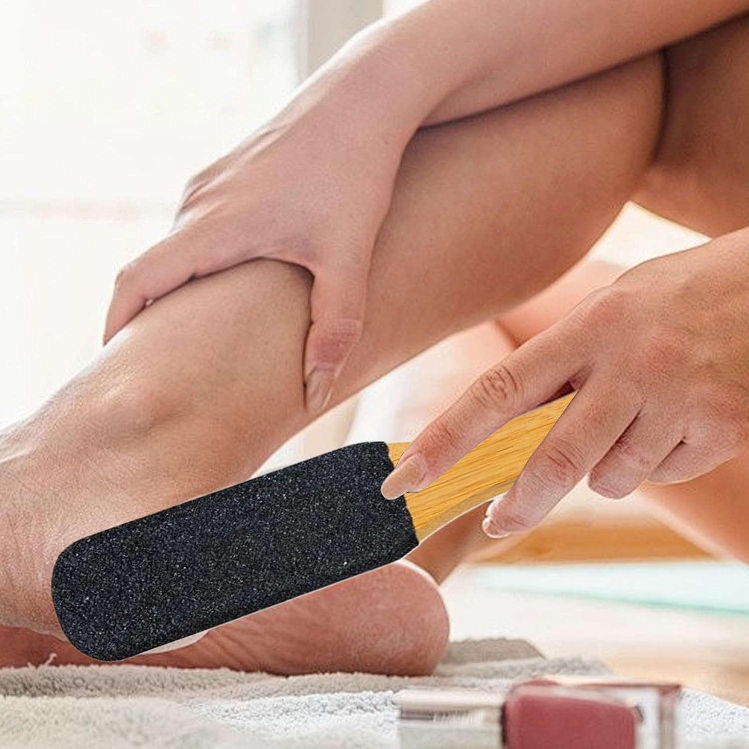 Foot Rasp - Professional Scrubber | Double Sided Rasp Pedicure Tool for Men Women Athletes Daily Routine Spa Travel Home Post-Workout Recovery image number 4