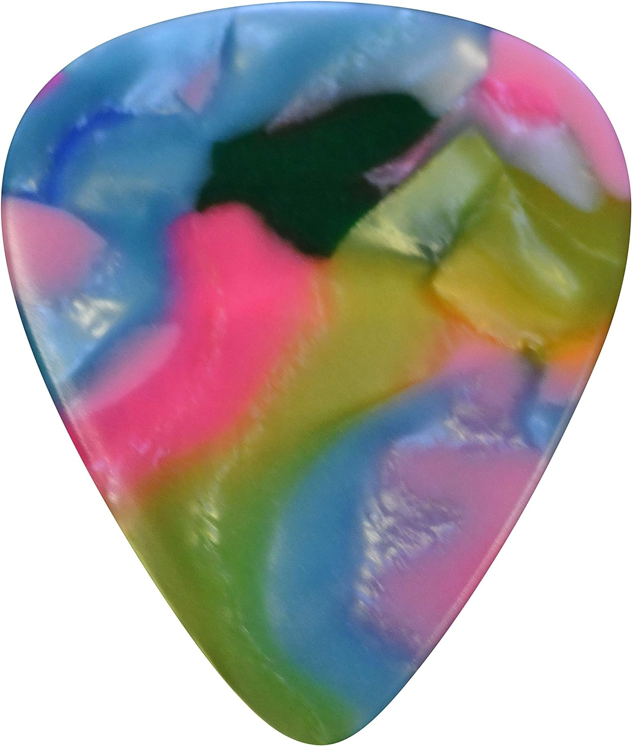 Golden Gate MP-447 Deluxe Flat Pick &ndash; Sideman &ndash; Medium &ndash; Clown Barf &ndash; Dozen image number 1