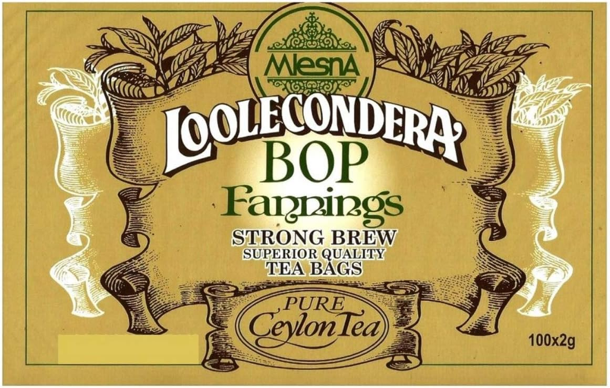 Mlesna Loolecondera BOP Fannings Black Tea, 100 Tea Bags