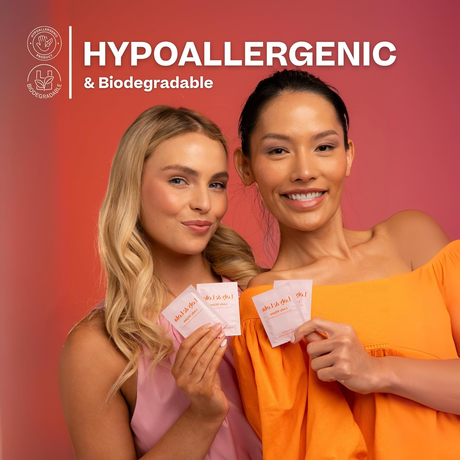 Lady Wipes &ndash; Individually Wrapped Biodegradable Body Wipes | Travel-Friendly, Hypoallergenic & Ph Balanced (5&ndash;6) | Fragrance-Free | for Sensitive Skin | Gym, Period & Everyday Freshness. image number 6