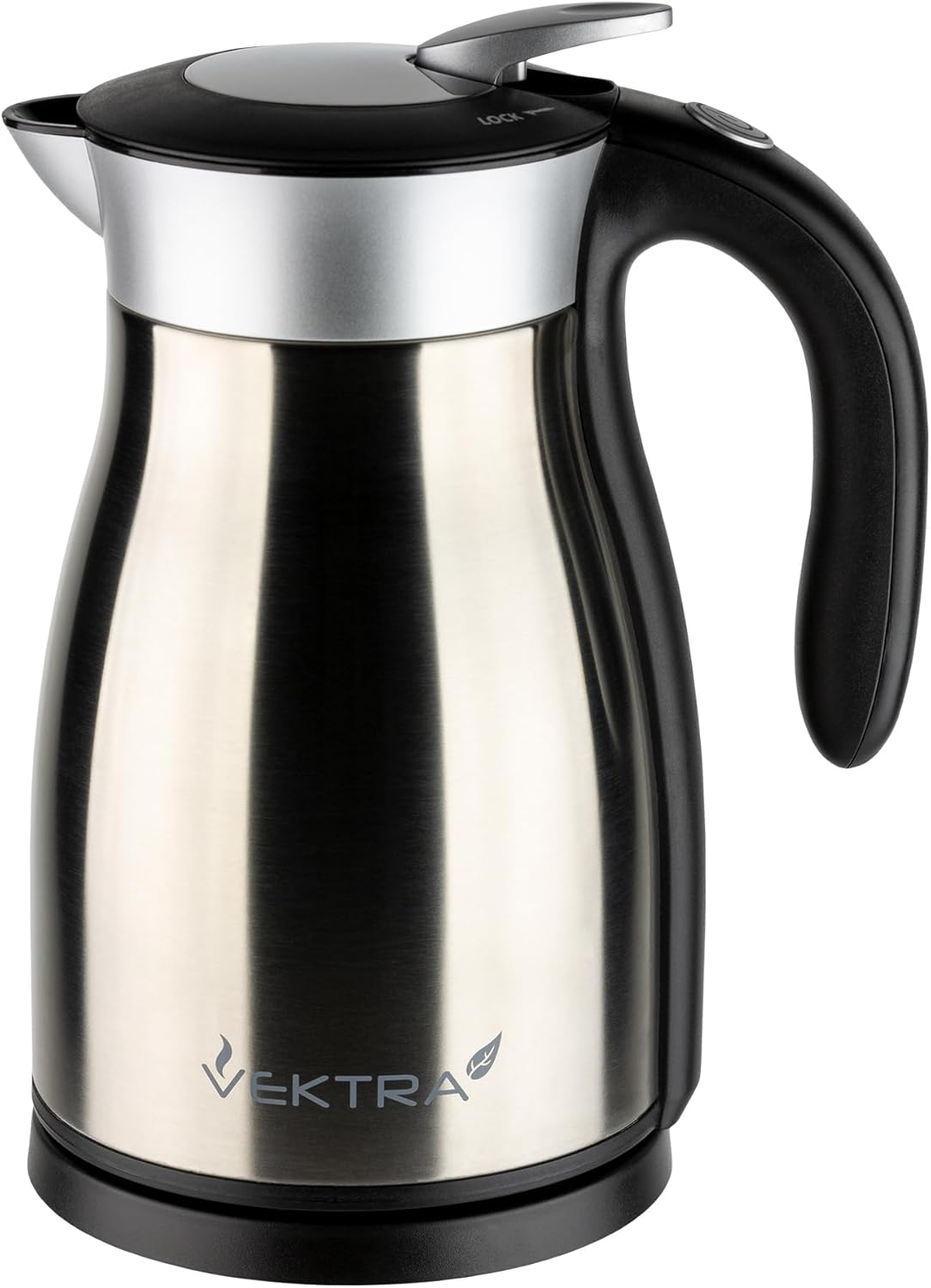Vektra VEK-1701 Vacuum Insulated Environmentally Eco Friendly Easy Pour Cordless Kettle, 1.7 Litre, Stainless Steel image number 6