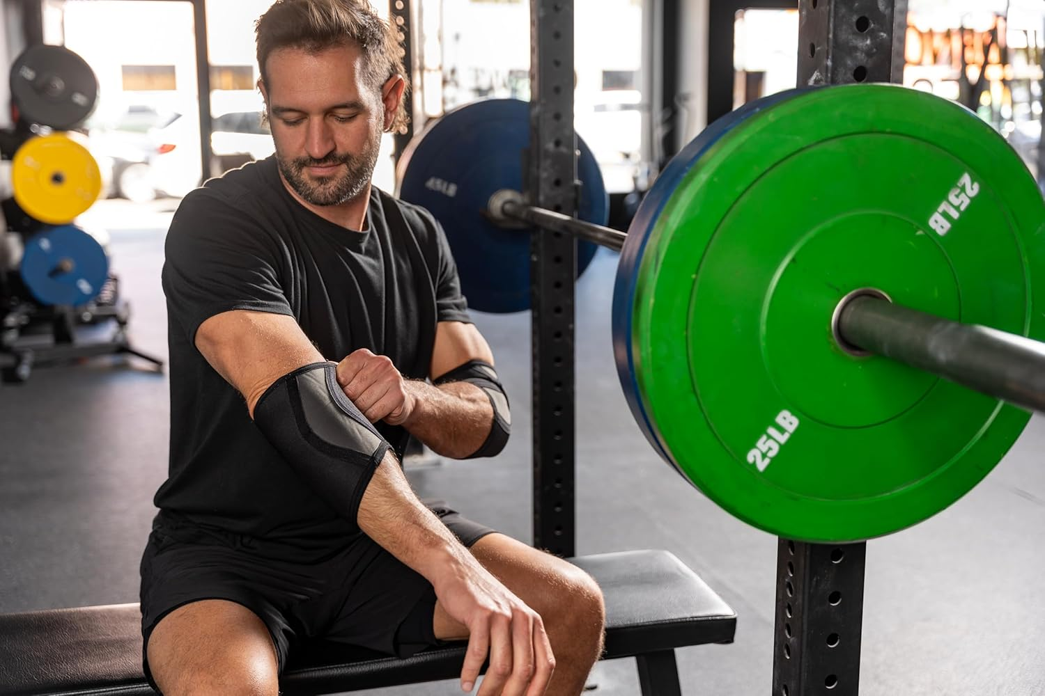 Harbinger Pro Elbow Sleeves, Black, 4Mm image number 5