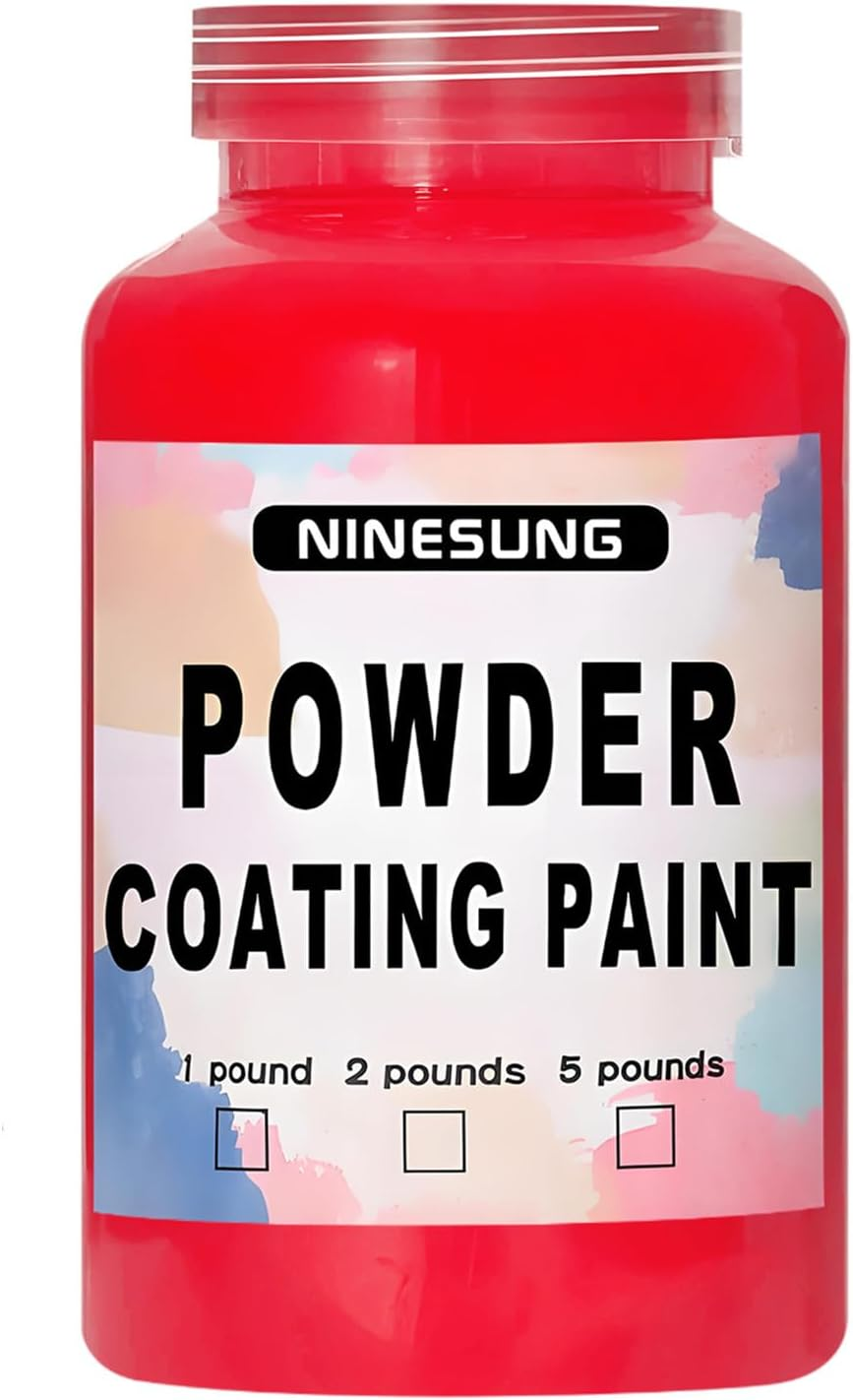 Coating Powder for Metal Surfaces | Car Paint, Building Materials | Steel Structures, Factories, Playgrounds, Gardens (Red, 4 Oz) image number 2