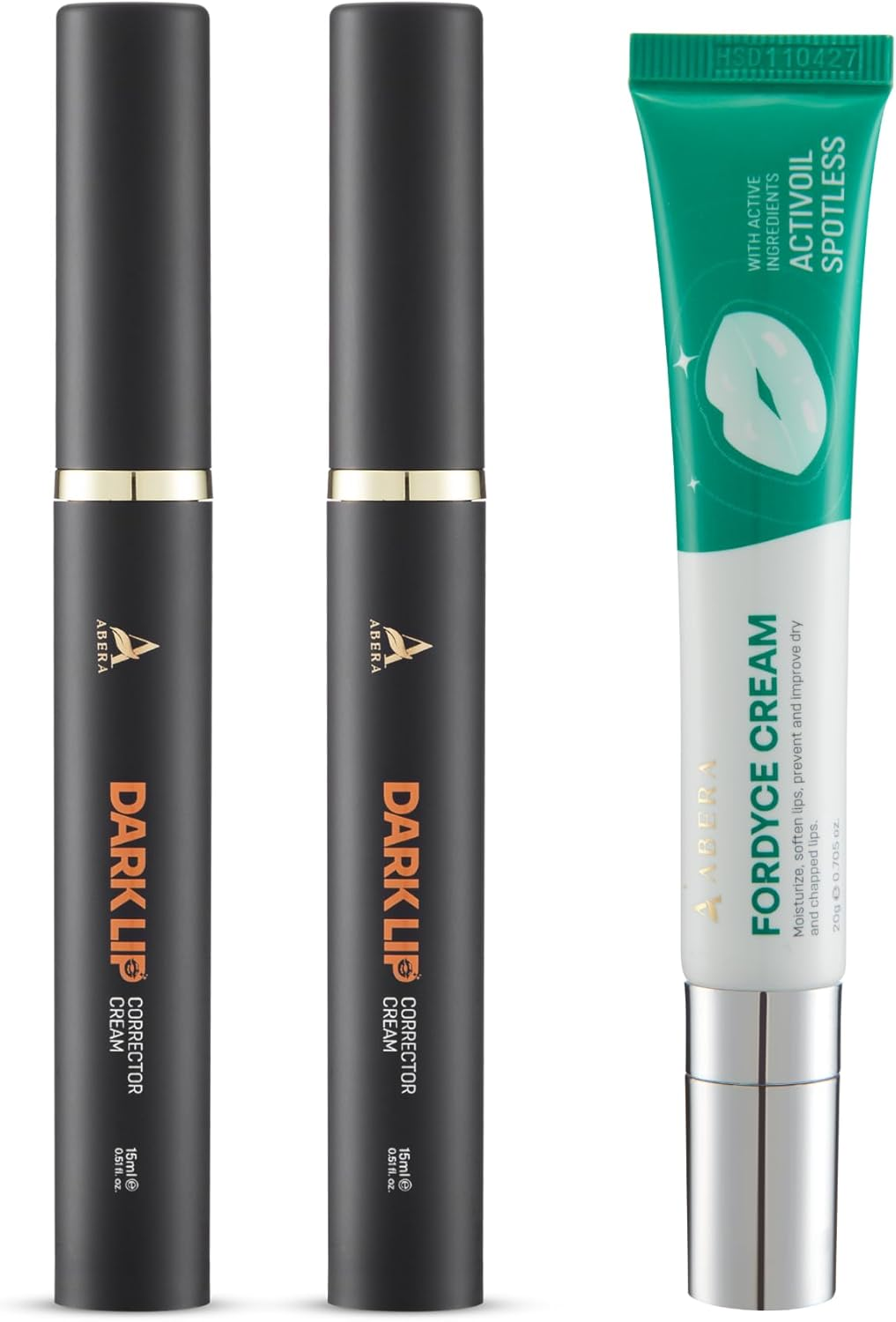 Abera Smooth Lips System: ABERA Dark Lip Corrector Cream & ABERA Fordyce Cream, a Complete Care System for Dark Lips and Fordyce Spots. Clear, Smooth, and Naturally Pink Lips Everyday